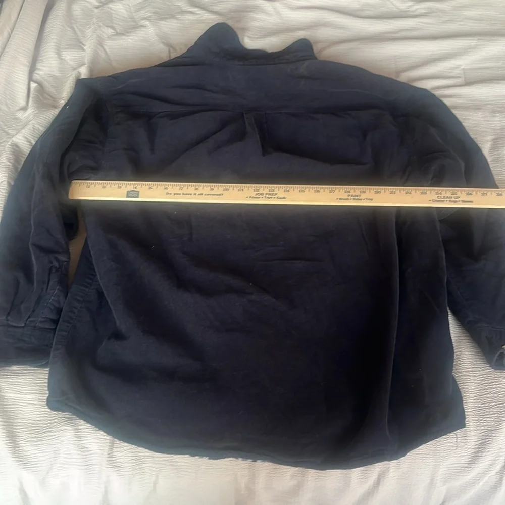 Levi's navy blue jacket with Plaid Interior XL